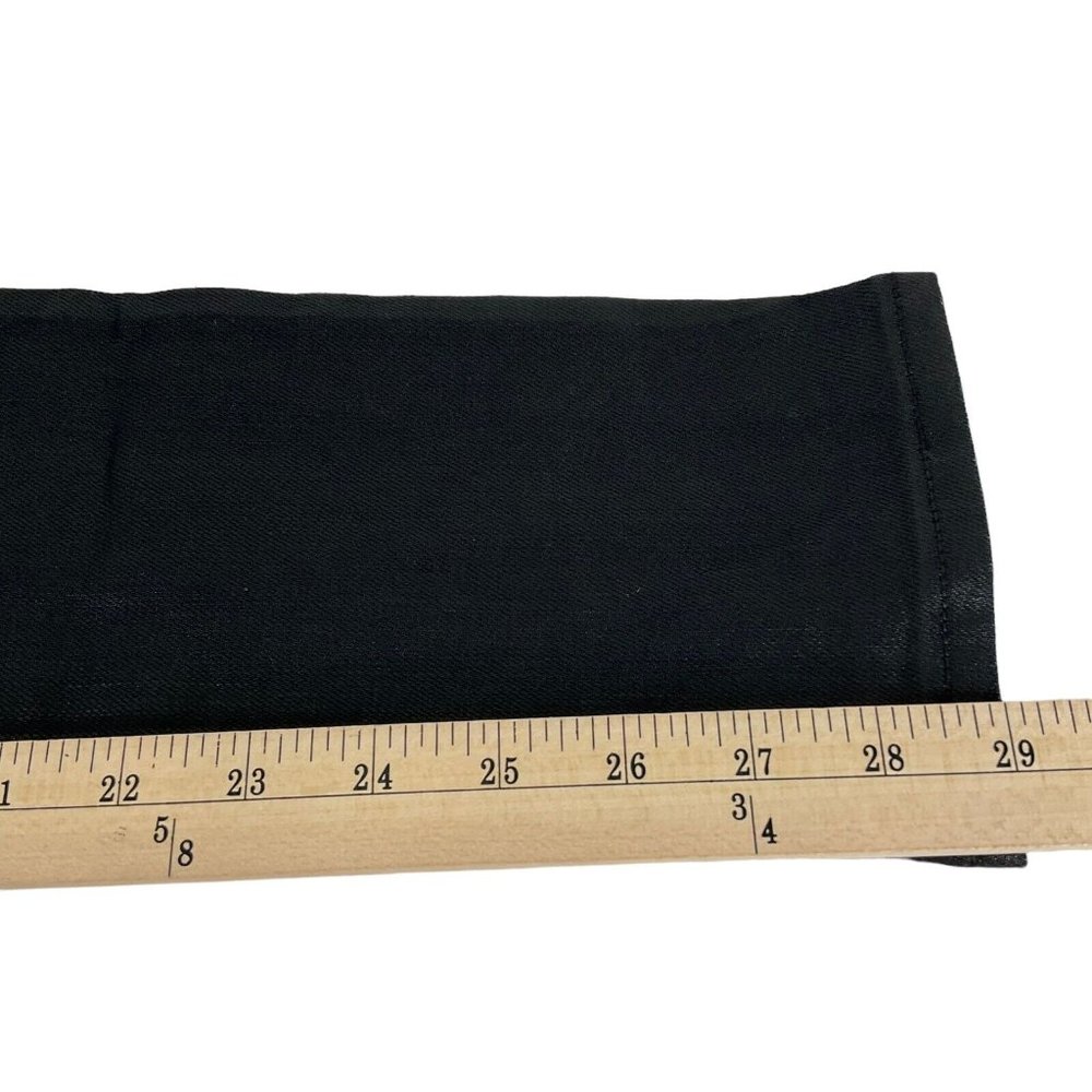 DKNY Jeans Women's Size 24 Black Skinny Mid Rise Coated Waxed Stretch $99 Nwot - Picture 13 of 14